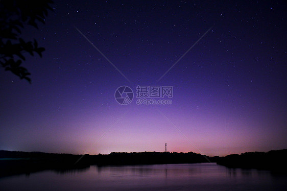 梁子湖的夜晚图片