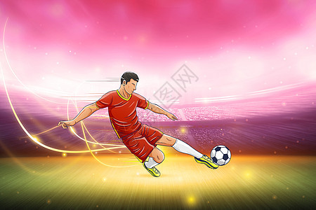 世界杯手绘背景图片