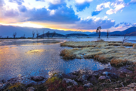 云南风光云南大理洱海风光背景