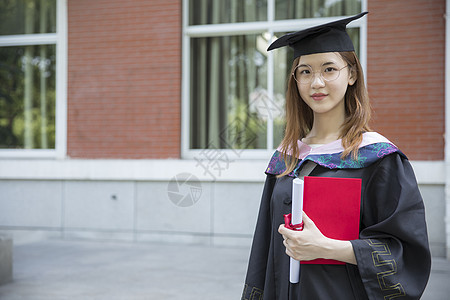 女学生大学毕业了考试高清图片素材