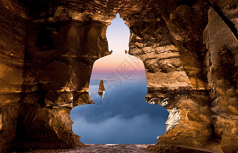 佛教风景抽象佛像洞口设计图片