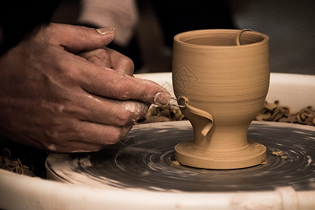 传统制陶手艺背景图片