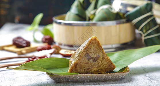 端午节肉粽粽子食材广东粽高清图片