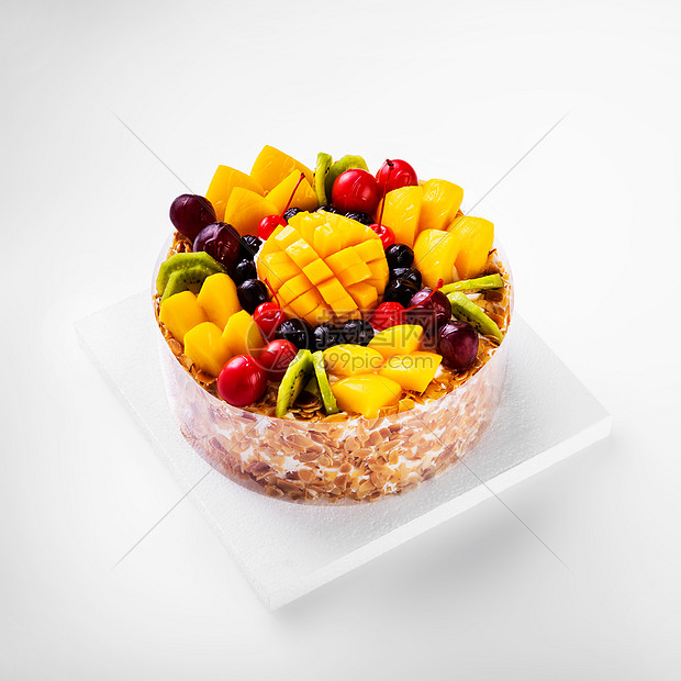 燕麦水果蛋糕图片