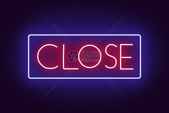 灯光字CLOSE图片