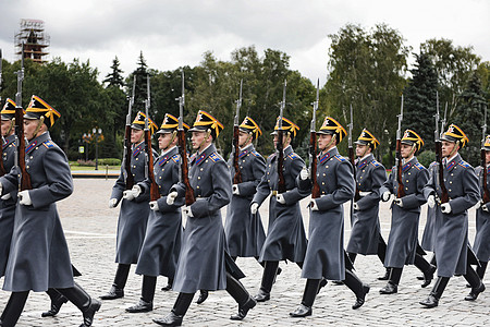 俄罗斯莫斯科克里姆林宫护卫兵高清图片