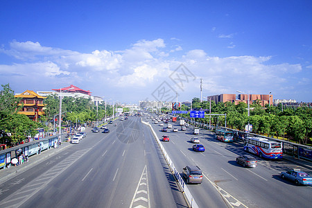 昆明新城城市交通公路背景