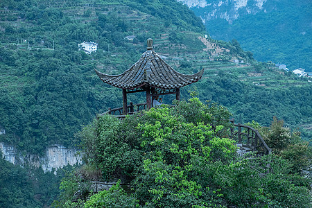 山背后的人家玉人晚亭教吹箫背景