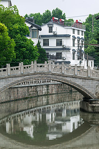 江南古镇的古建筑历史建筑高清图片素材