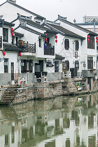 江南古镇的古建筑中国风高清图片素材