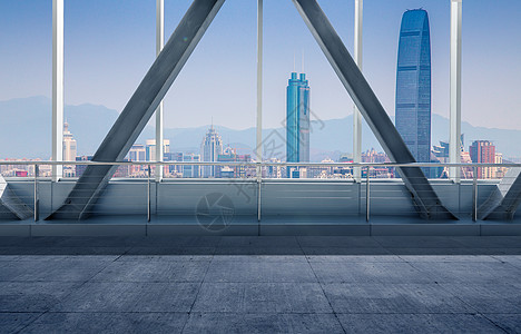 大阳台大楼空间背景设计图片