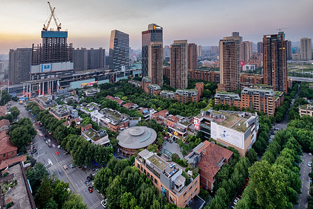 武汉天地绿色风景图片