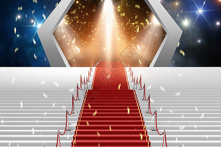 红地毯舞台背景图片