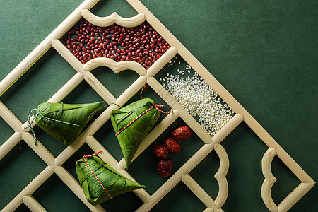 传统端午节粽子背景图片