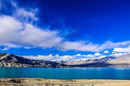 山脉插画新疆喀什帕米尔高原自然风光背景