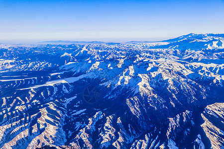 地貌俯视高空俯瞰雪山风景背景