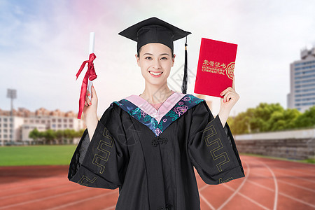 毕业季女大学生高清图片素材