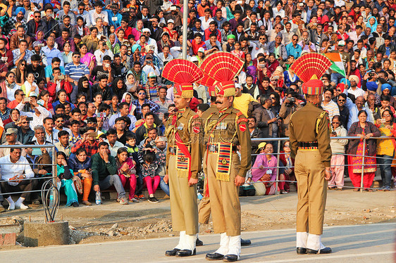 印度士兵降旗仪式图片