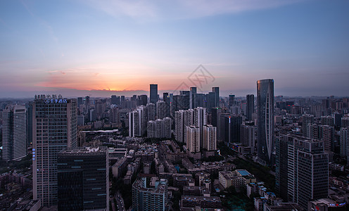 成都锦里成都市武侯区的日落背景