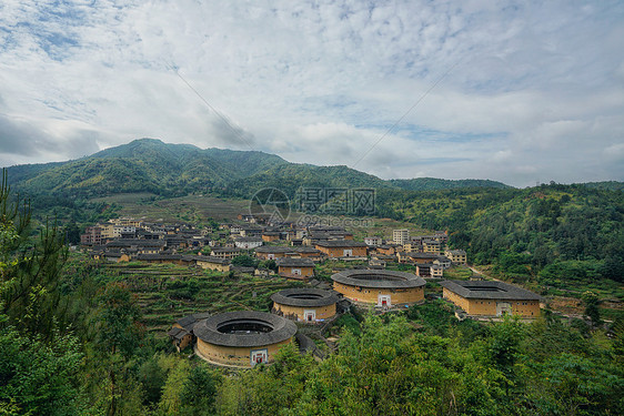 福州永定土楼群图片