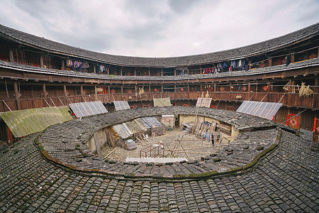 福建永定土楼细节图图片