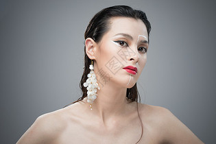 女性创意美妆妆容人像图片