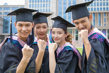 学士服奋斗的毕业生背景