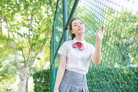 校园小清新少女女生写真图片