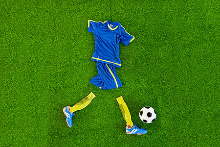 服装平铺足球世界杯背景