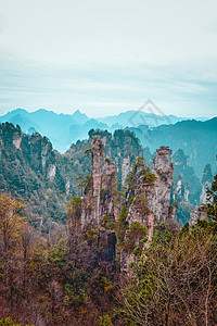 张家界地图张家界风光背景