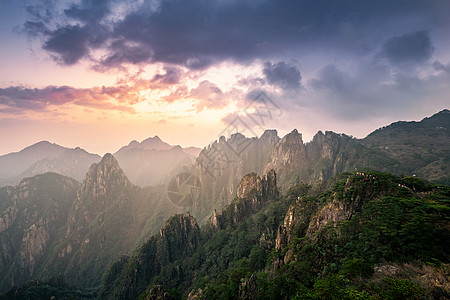 黄山山巅黎明图片