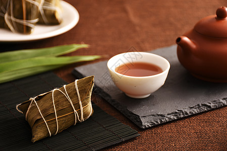 中国传统节日食品粽子背景