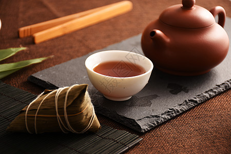 中国传统节日食品粽子背景图片