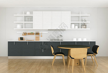 置物架现代家居厨房设计图片