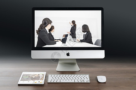 电脑视频会议图片
