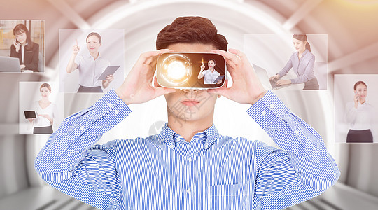  VR眼镜体验虚拟现实图片