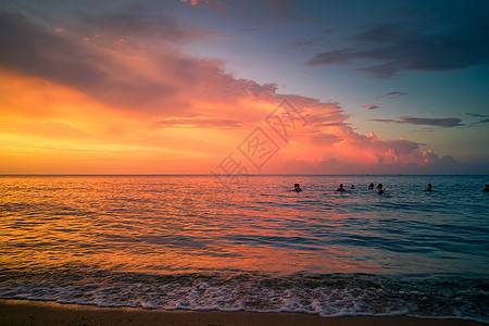 海南海口海边风景背景