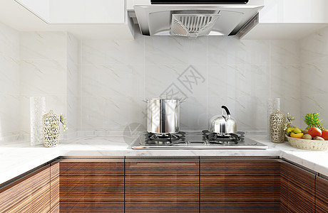 现代厨房厨房3D效果图高清图片