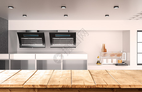 室内厨房厨房3D效果图高清图片
