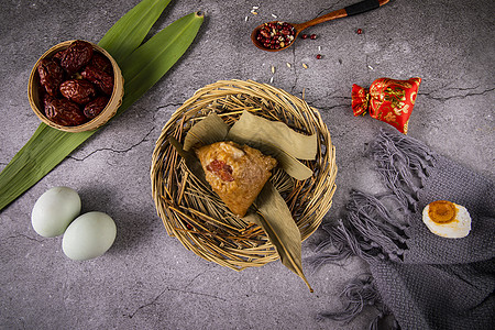 风味端午节粽子背景