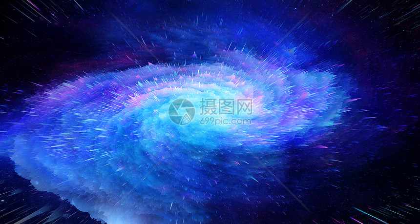 放射星空背景图片