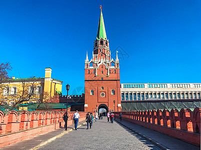 莫斯科克里姆林宫红色建筑高清图片素材