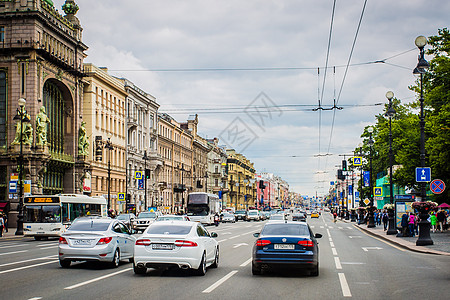 俄罗斯圣彼得堡建筑与街道图片