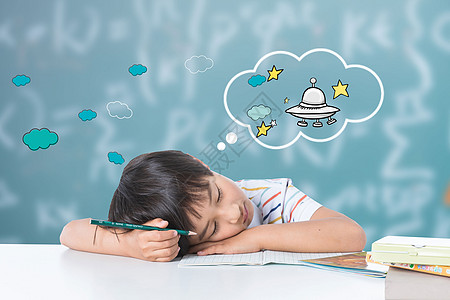睡觉的儿童儿童梦想设计图片