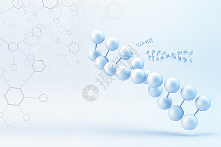 分子结构图科技背景纳米高清图片