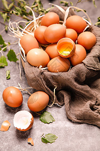 农家绿色健康土鸡蛋高清图片