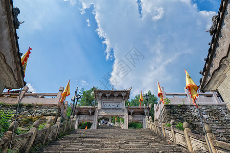 人文景观素材武汉旅游景点木兰山背景