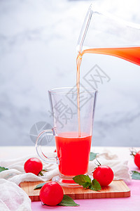 新鲜果汁番茄汁背景图片