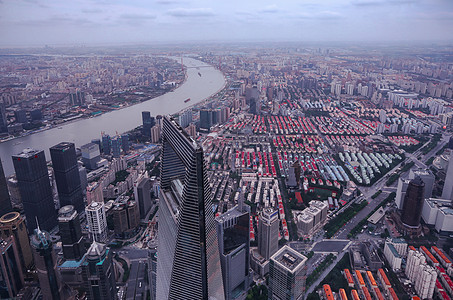 上海市浦东新区俯瞰图片