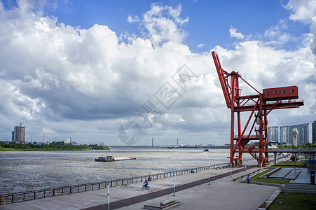 上海滨江风光背景图片